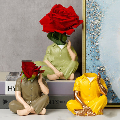 Men's Pajamas Vase Ornament Creative Resin Craft Home Furnishing Home Decor