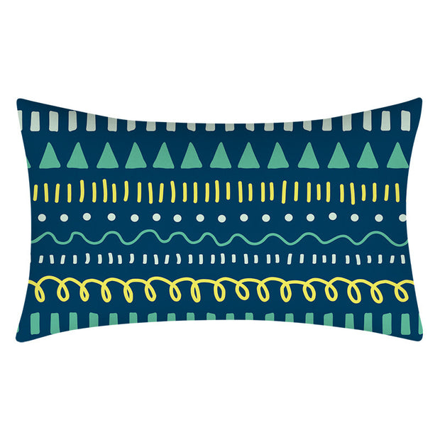 Teal Teal Home Decor Cushion Lumbar Pillowcase