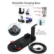 1 Wireless Fast Charging Dock Station Stand Pad