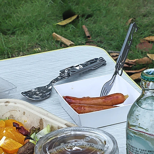 Outdoor Tableware Multi-function Portable Cutlery Equipment