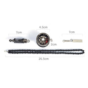 Hellaflush Creative Lanyard Car Key Rings Wheel Hub Brake Shock Absorber Design Car Pendant Up-market Car Interior Ornaments